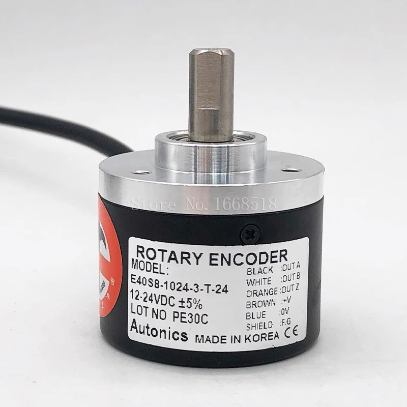 E40S8-1000-3-T-24 Rotary Encoder 100 200 360 500 600 1000 1024 1200 2000 2500 3-T-24 3-N-24 6-L-5 3-V-24 E40S8-1024-3-T-24