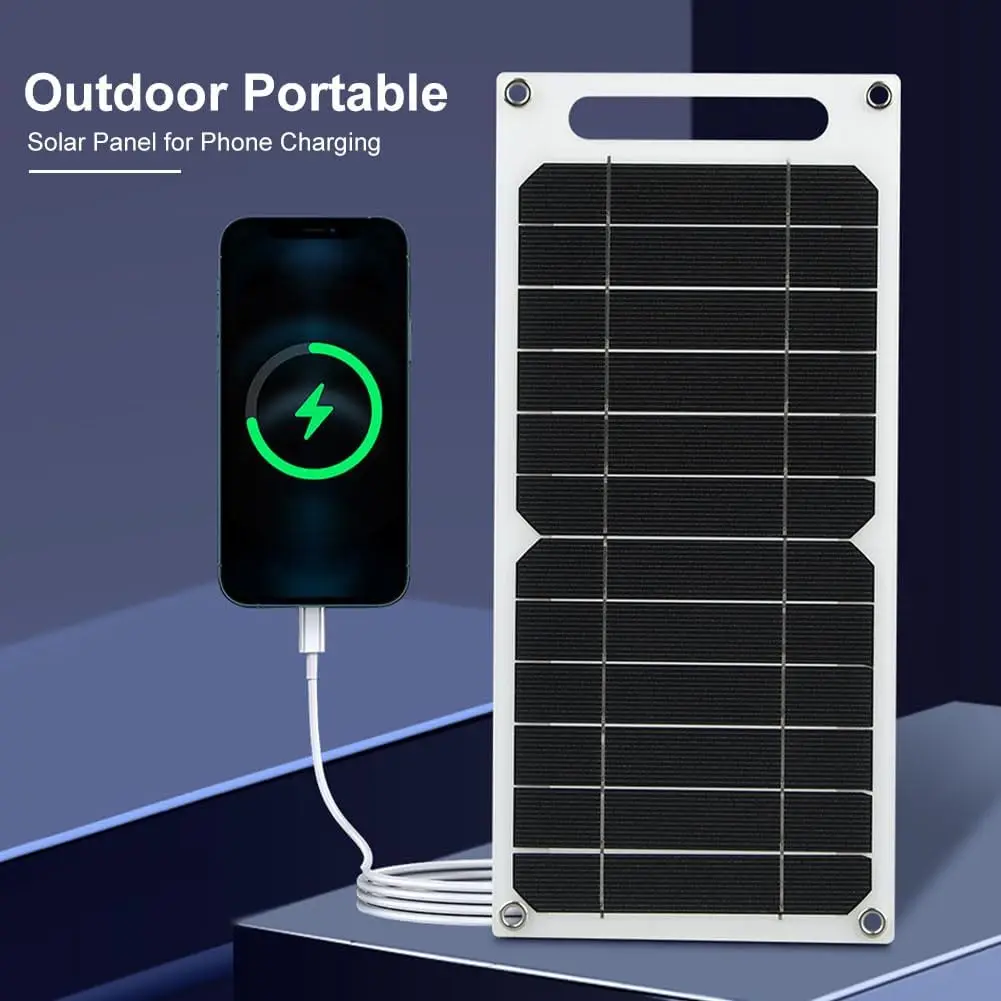 Portable Flexible 6W 6V Solar Panel Kits USB Mobile Phone Charging Power Bank Power Solar Battery 5V Camping Car Yacht RV Travel