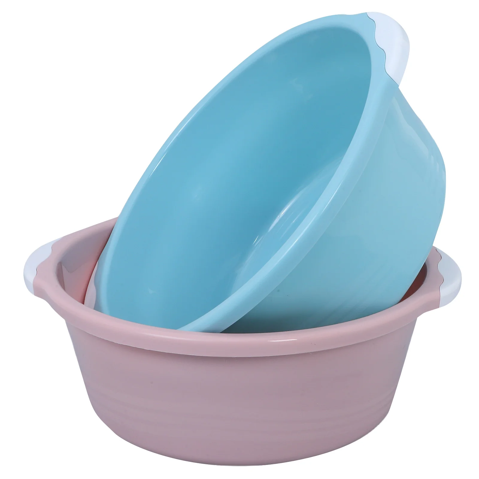

2 Pcs Deepening and Thickening Wash Basin Bed Shampoo Face Washing Bowl Student