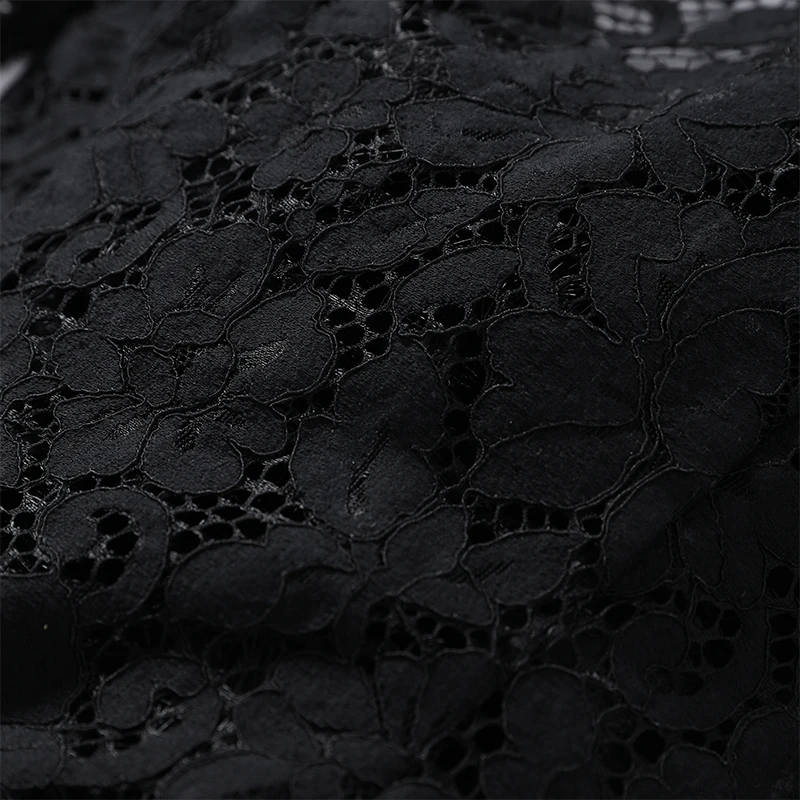 Modischer Wintermantel aus Kunstpelz mit Spitzen-Patchwork und Blumenmuster, Langarm, Damen-Oberbekleidung, Schicke Damen-Streetwear für Partys, Herbst 2026 – Detail 7