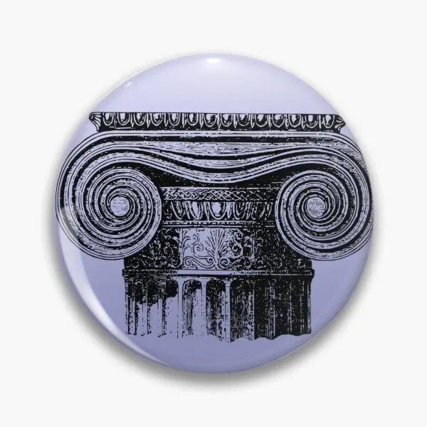 Ancient Greek Column  Soft Button Pin Hat Brooch Lapel Pin Jewelry Funny Cartoon Cute Lover Decor Women Collar Badge Fashion