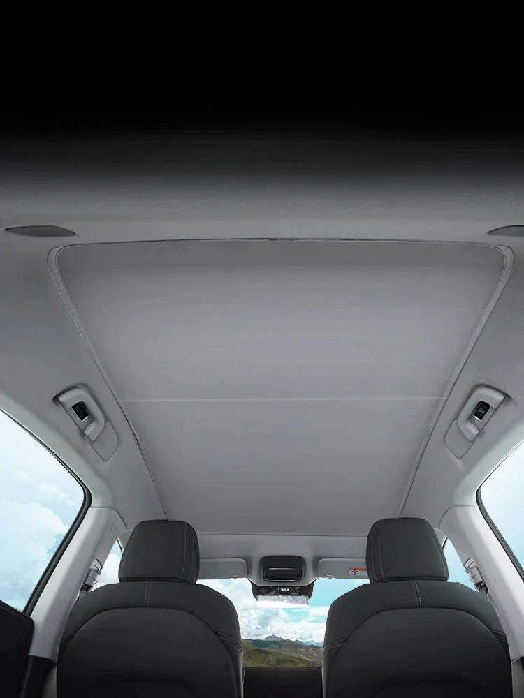Sunroof Sunshade Ice Cloth Car Roof Glass Front Rear Skylight Heat Insulation Sun Shade For XPeng G6 G9 Interior Accessories