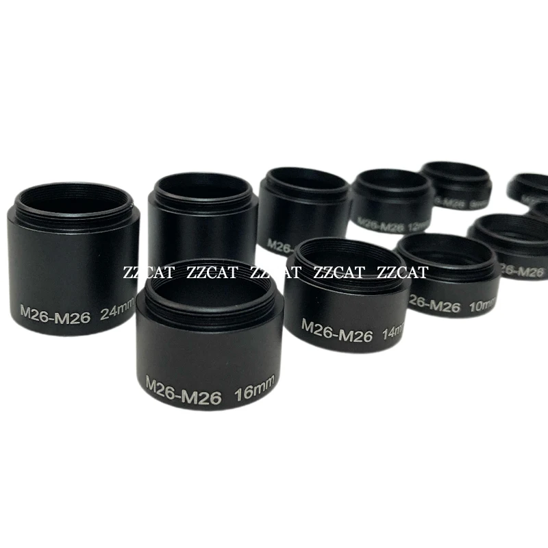 M26 Microscope Objective Lens Adapter Ring M26 x 0.706 Lenses Extender Adaptor for Mitutoyo Microscope