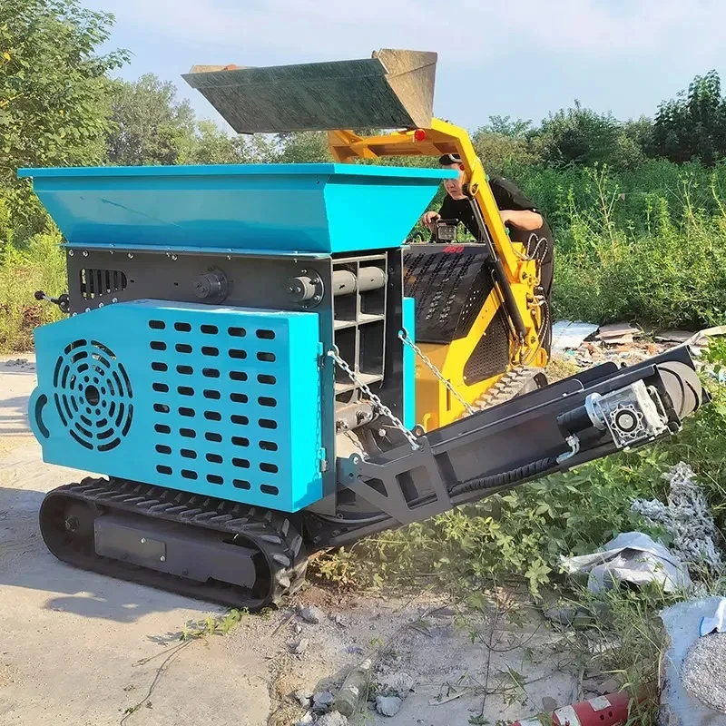 Mobile Jaw Crusher Portable Concrete Crusher Demolition Recycling Machine