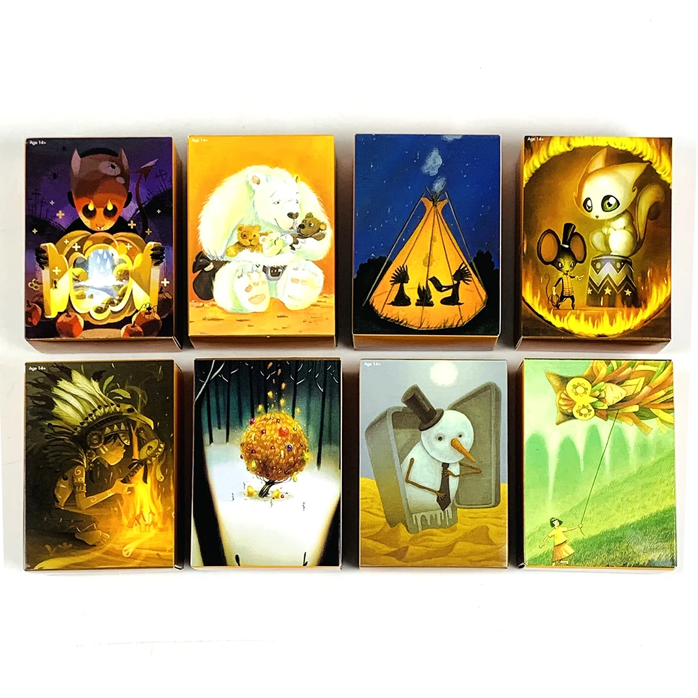84 Cards Game Board Games Revelations Expansion Family Party Games Holiday Games, Best Christmas and Halloween Gifts 8.8*6.2CM