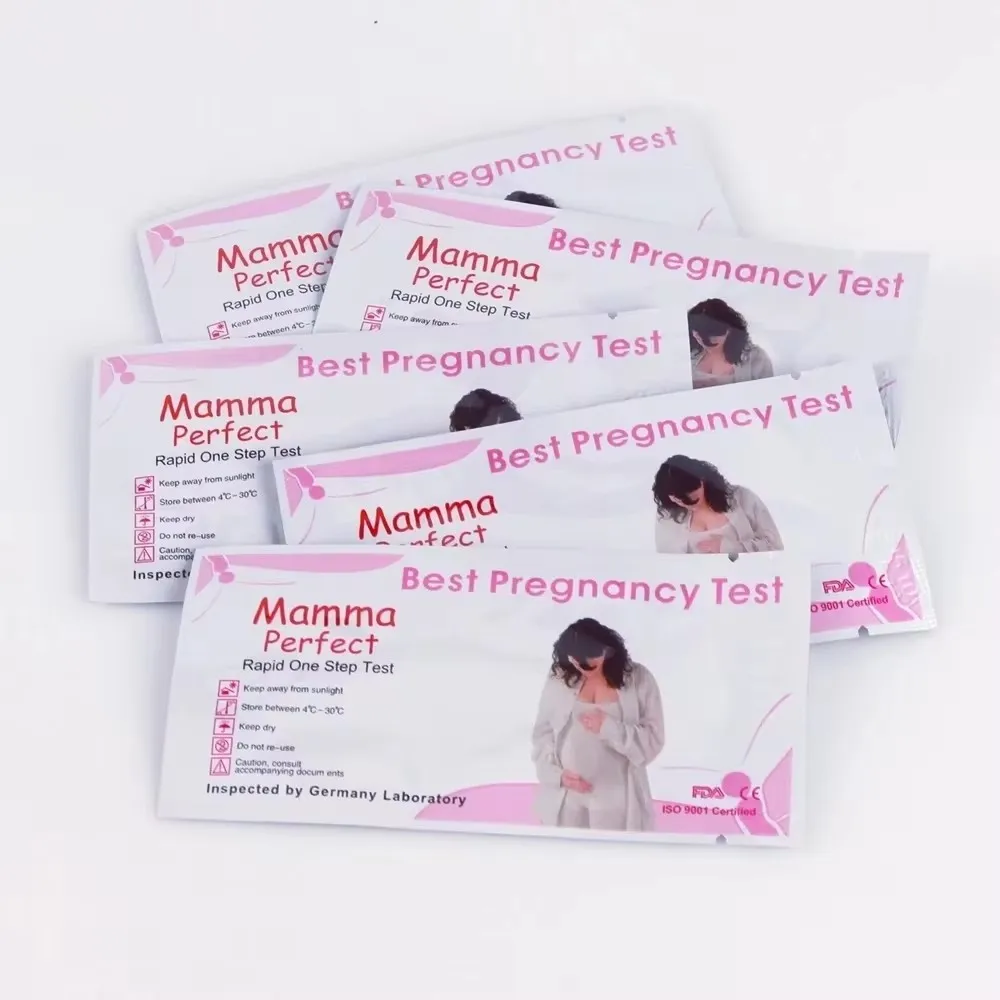 10pcs Over 99% Accuracy HCG Testing Strips For Women Very Early Pregnancy Tests Rapid Pregnancy Testing Home Urine Measure Kits