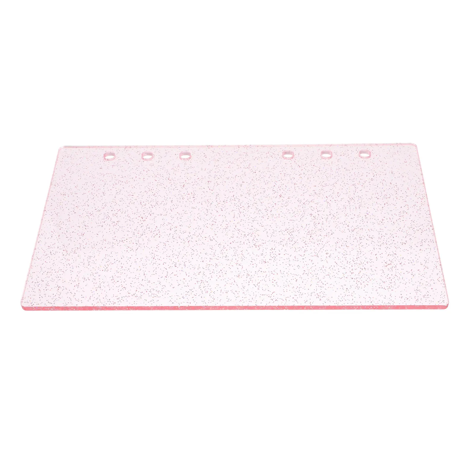 

Обложка для блокнота А6 с 6 отверстиями, акриловая, блестящая, полупрозрачная, для планеров и ежедневников на кольцах, современный минималистичный дизайн