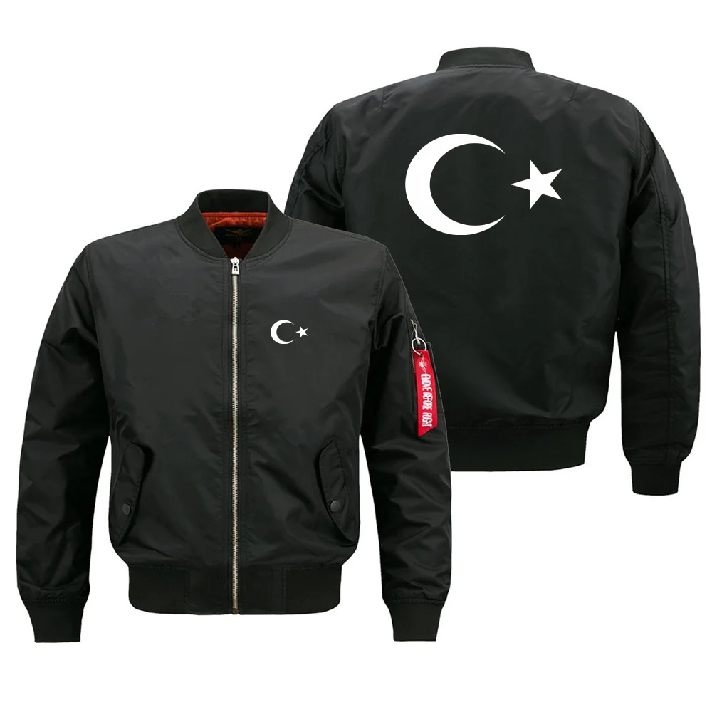 Turkey Flag Military Flight Men Ma1 Bomber Jacket Outdoor Windproof Man Baseball Coats