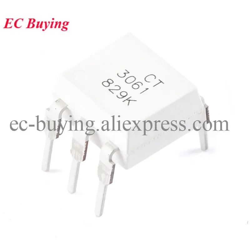 5pcs/lot CT3061 DIP-6 Zero-cross Optocoupler Chip Compatible with MOC3061 IC Controller New Original