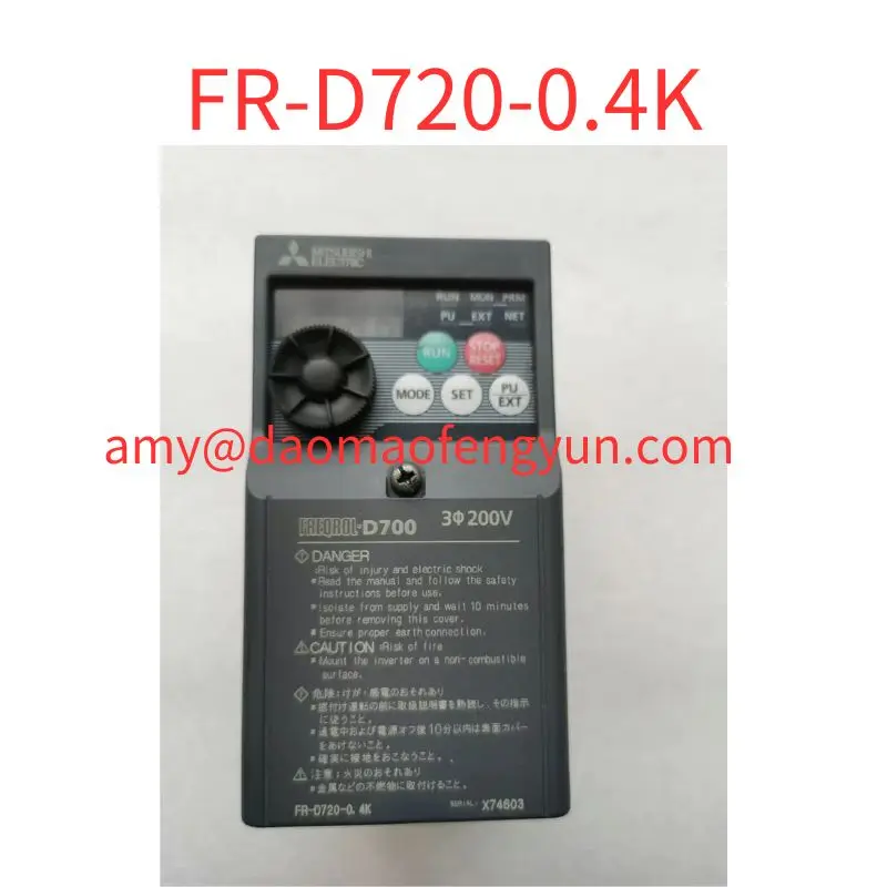 

Used FR-D720-0.4K Inverter D700 series tested ok 0.4kw/220v