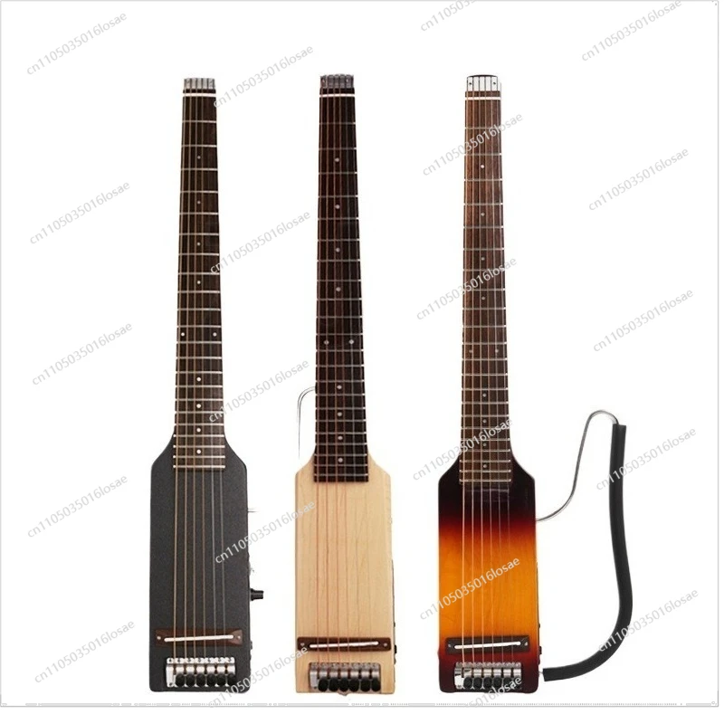 For Folding Mute Guitar Electric Box Beginner Getting Started Portable Travel Folk Classical Headless Removable It