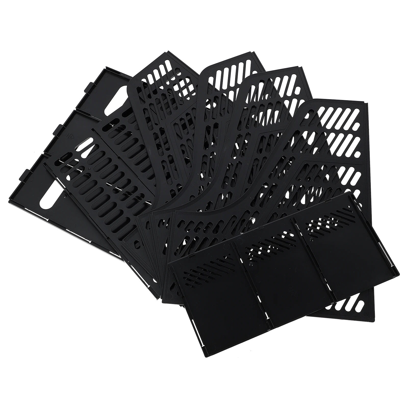 

Office Desktop File Rack Multi-Compartment Plastic Document Organizer Storage Shelf for Office Study Dorm