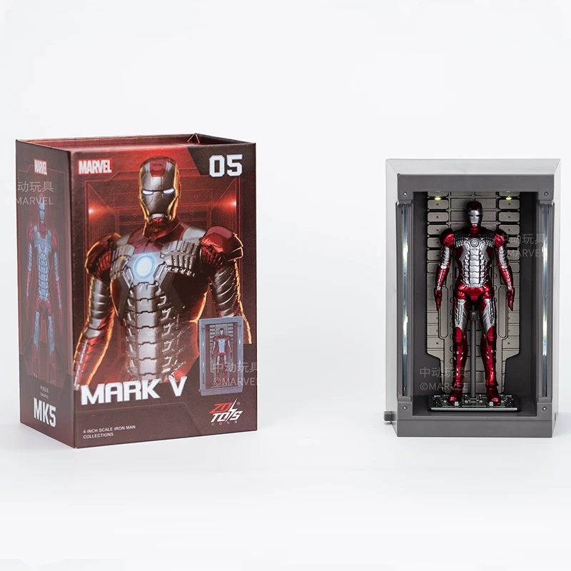 Original 1/10 ZD Toys Iron Man Legends MK1 MK2 MK3 MK4 MK5 MK6 MK7 Gnak Tony Stark Anime Model Action Figure kIids gift Toy