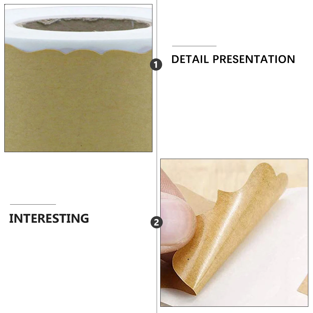 

500 Pcs Sealing Sticker Kraft Paper Gift Label Removable Labels Packaging Office Paper Fun DIY Bottle Tags Handmade Soap
