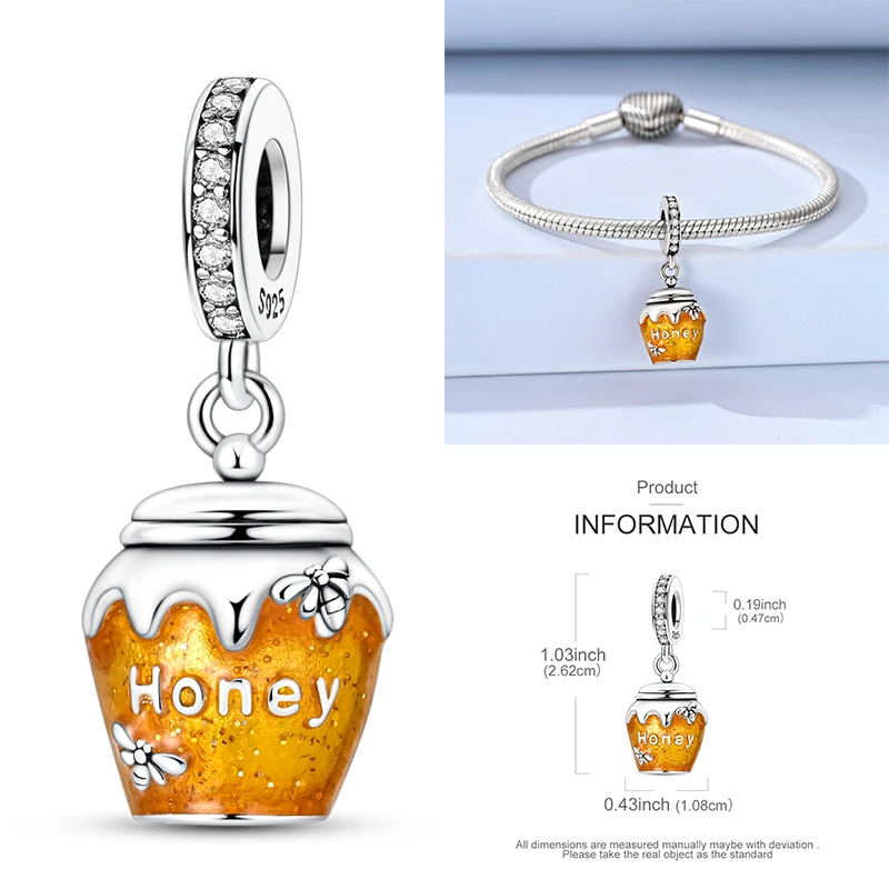 Heißer Kaffeetasse 925 Sterling Silber Bunte Weinflasche Weinglas Charm Anhänger Original Passend Für Frauen DIY Schmuck Mädchen Charms – Detail 16