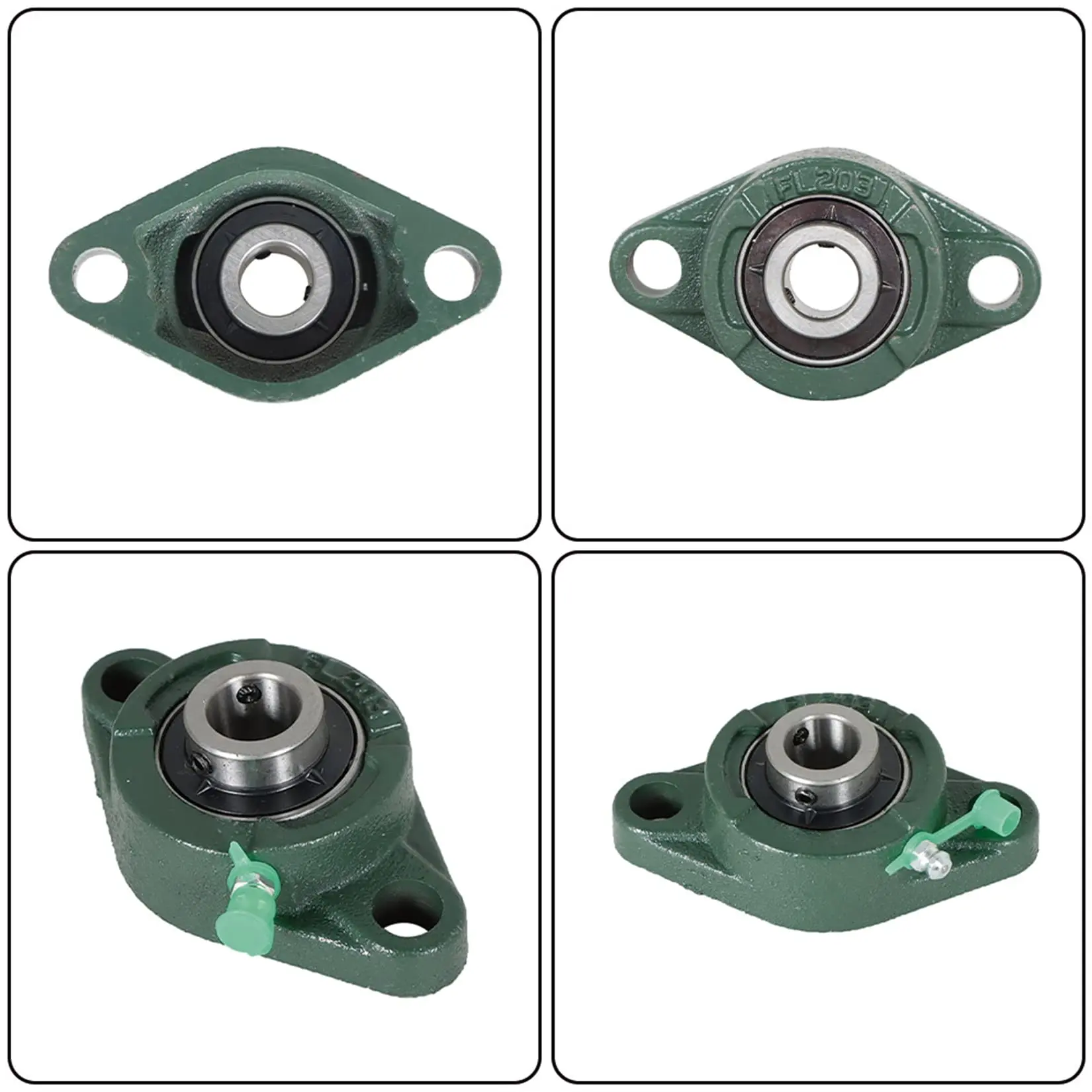 Outer Spherical Bearing  Diamond UCFL201 202 203 UCFL204 UCFL205 UCFL206 207 208 209 Flanged Housing Unit Pillow Block Bearings