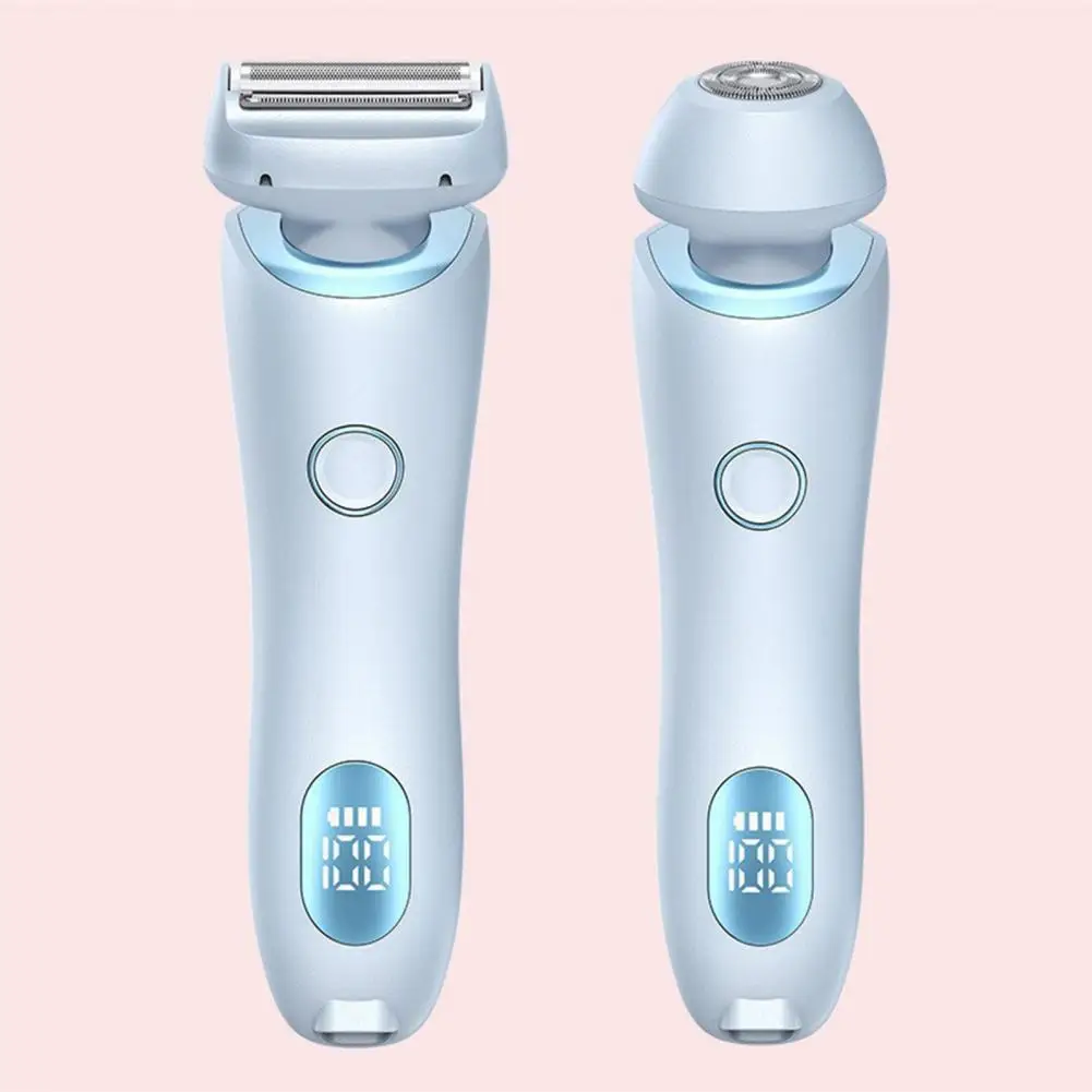 Rechargeable Women Epilator Dual Head Usb Rechargeable Women\'s Electric Epilator Waterproof Hair Removal Device for Face Body