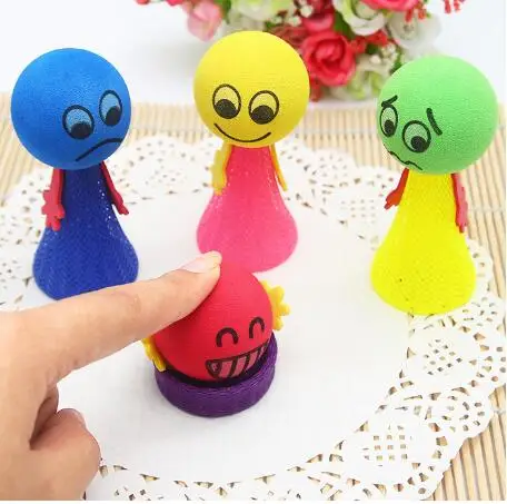 10Pcs kids Plastic Doll Funny Toy Children Toys Random Multicolor Kids Baby Creative Gift Jump Bounce Elf Party Birthday Fly Man