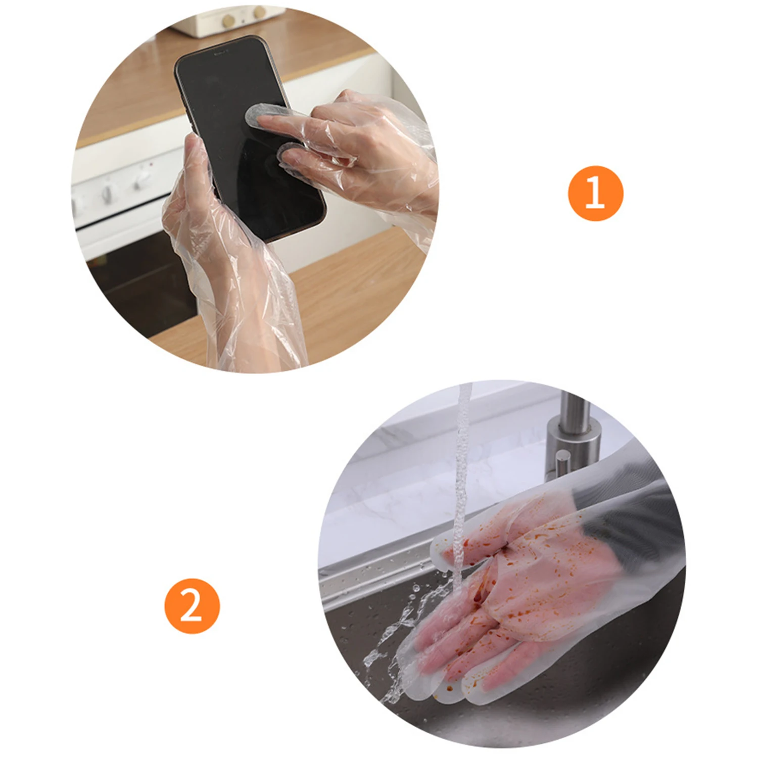 Disposable Glove Transparent Eco-friendly Multifunctional Farm Glove for DIY Cooking Kitchen Sturdy 10PCS/Bag Long Arm