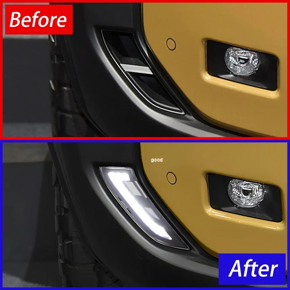 

Auto Front DRL Lights Assembly For Toyota Prado LC250 DRL 2024 Upgrade LED Dynamic Daytime Running Lights Car Accessories