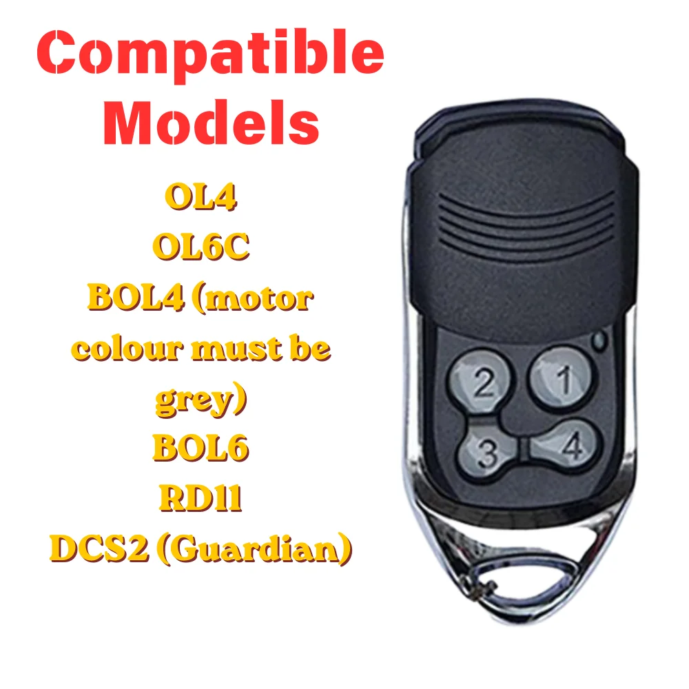Replacement Boss Garage Door Remote BHT3/BHT-3/HT3/BOSS6 433MHz BOL4/BOL6/OL4