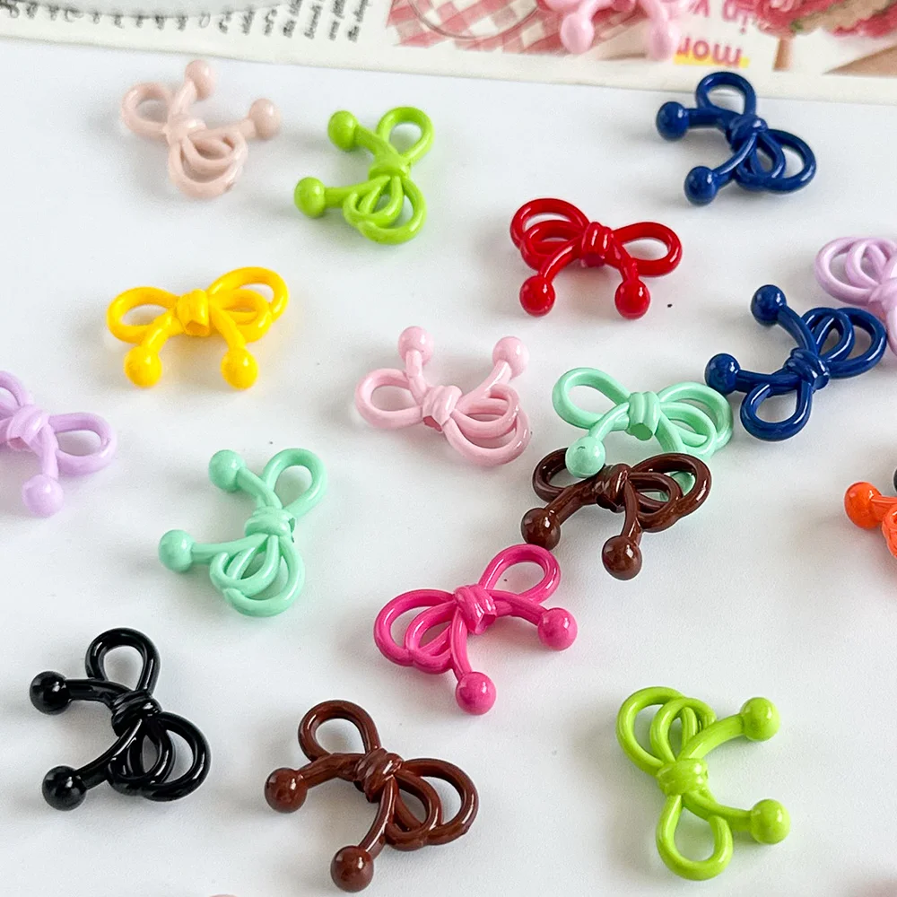

Cordial Design 500Pcs 15*20MM DIY Beads/Paint Effect/Hand Made/Jewelry Findings & Components/Bowknot Shape/Acrylic Bead #19184