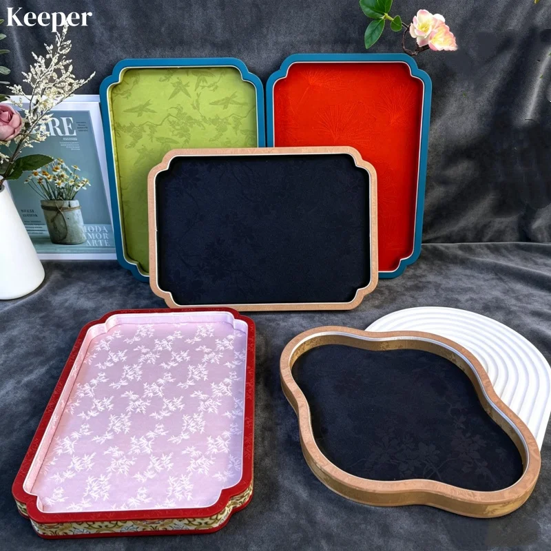 Counter Jewelry Check Tray Luxury Bracelet Storage Trays Shooting Jewelry Display Tray Woman Fashion Necklace Organizer Trays