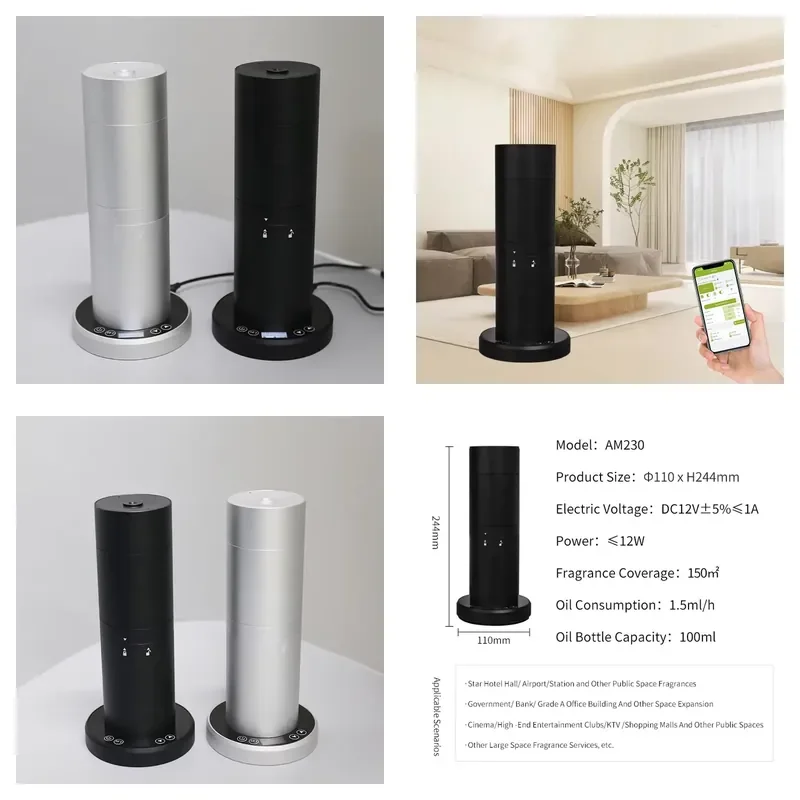 

Smart WIFI Control Essential Oil Aroma Diffuser For Hotel Office Commercial Use Fragrance Commercial Air Scent Machine