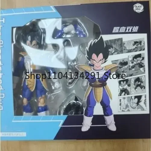 Original Dragon Ball articulado SHF Super Saiyan armadura de batalla edición dañada Vegeta regalo de cumpleaños figura coleccionable