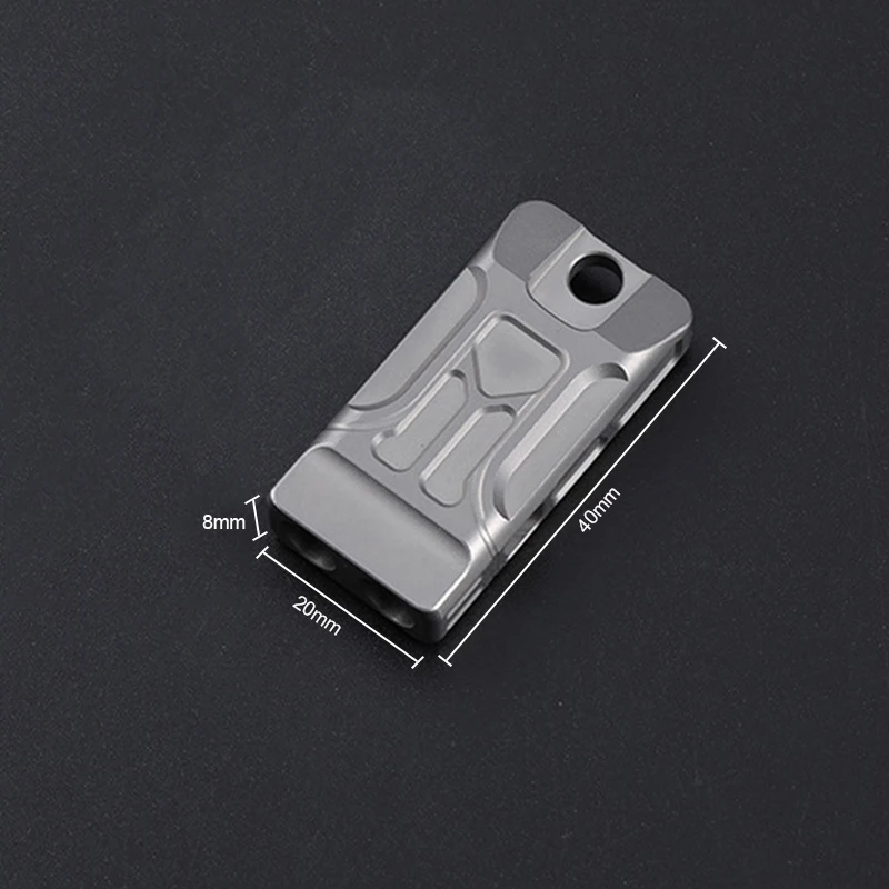 Titanium Alloy Whistle Multifunction Portable Whistle Loud Keychain with Necklace Whistle Outdoor Survival Emergency Whistles