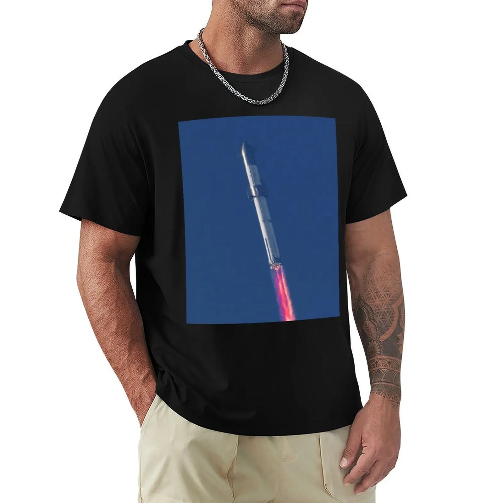 Stunning SpaceX Starship launch T-Shirt High Quality Durable T-Shirt