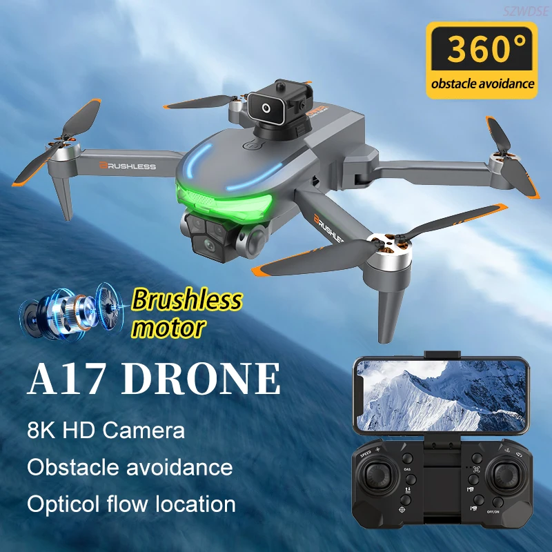 4DRC A17 Mini Drone WIFI RC Quadcopter 180° Adjustable Camera Camera Helicopter for Beginners Child Toy Gift optical flow hover