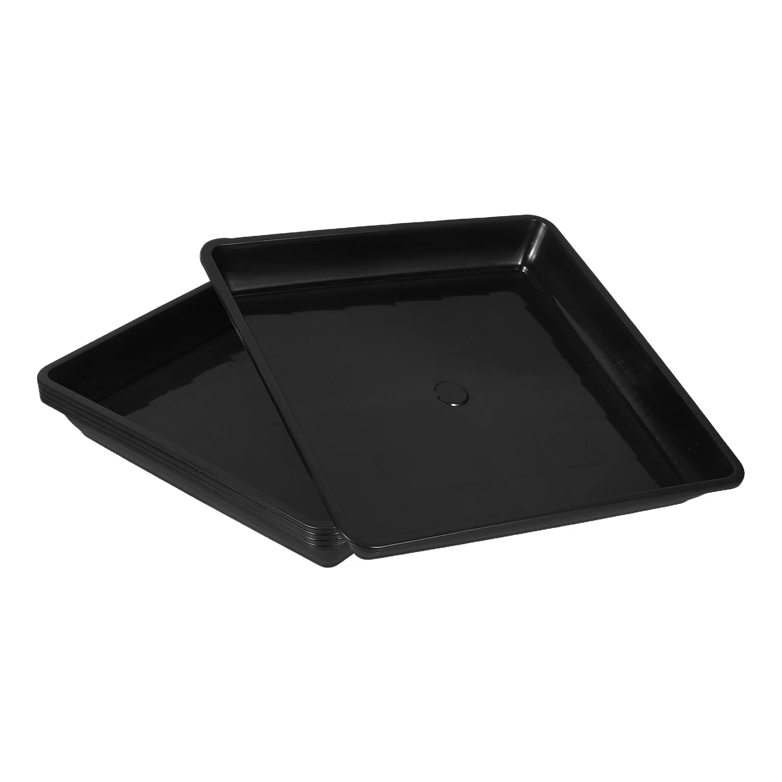 

5pcs Flower Square Plant Saucer Watering Tray For Bonsai Garden Indoor Use Durable Pp Watering Tray Planter Pallet