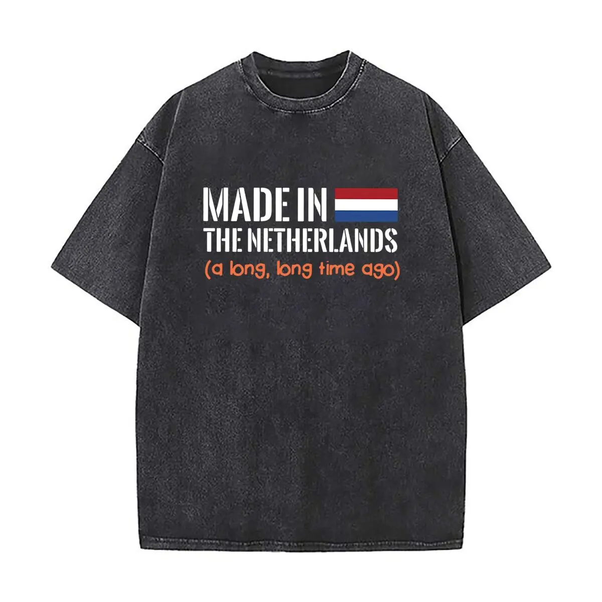 Made in Netherlands Cultural Art Men's Summer T-shirt  Short Sleeve Loose Streetwear Short Sleeve Tops