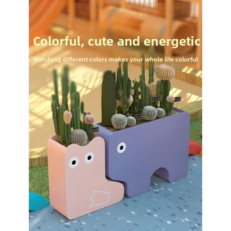 Internet-famous Outdoor Flower Box Combination, Kindergarten, Playground, Park, Courtyard Flower Bed, Outdoor Fenced Flower Bed