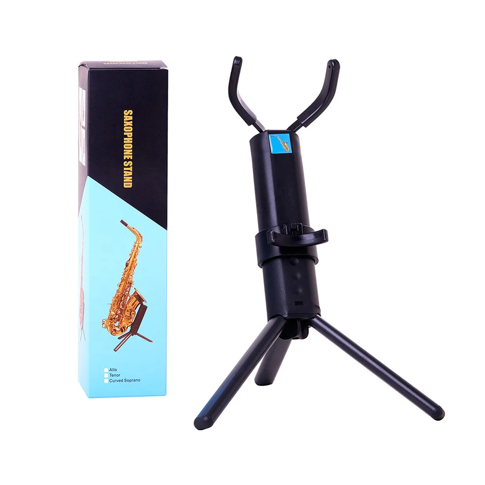 Portable Alto Saxophone Stand Foldable Saxophone Bracket with Storage Bag for Alto Sax Woodwind Instrument Accessories