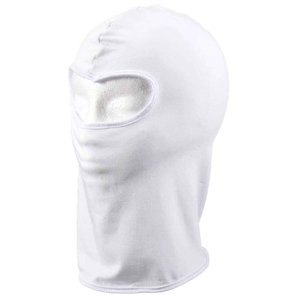 Outdoor volgelaatsmasker spandex bivakmuts dun motorfiets fietsen ski CS masker wit