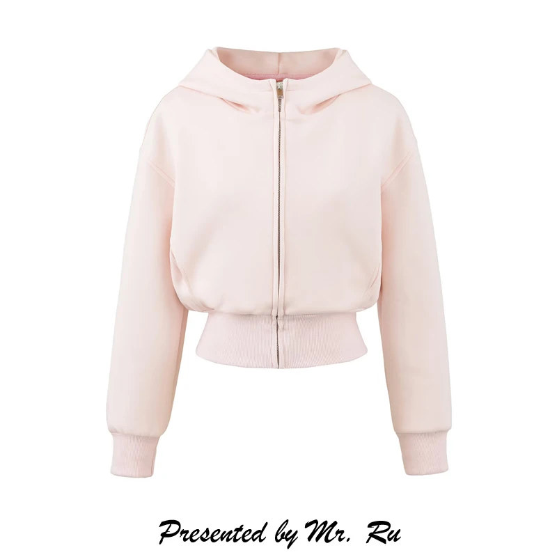 

Y Sle Anti-Aging Hoodie Women's Versatile ort Loose Casual Outerwear Zipper Open Cardigan Comfortable Long Sve Swea...