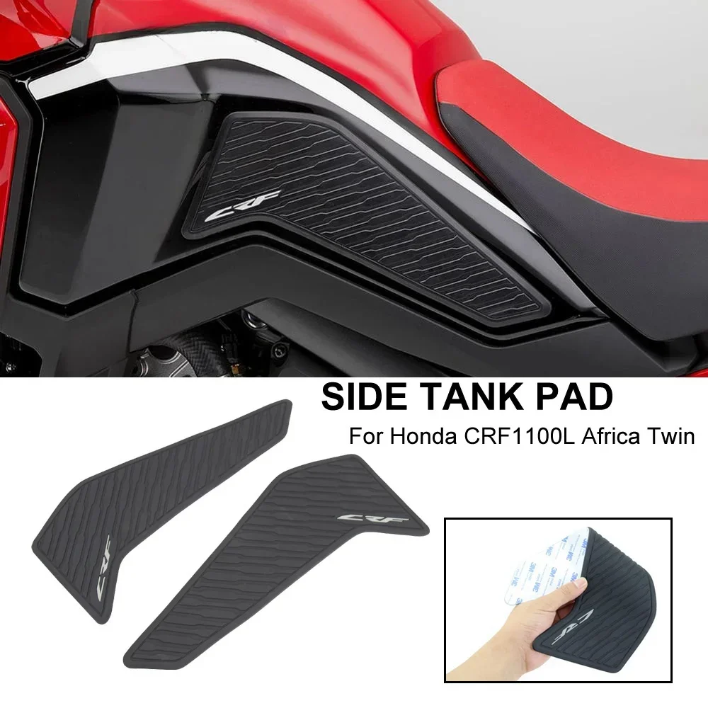 NEW Motorcycle Accessories Non-Slip Side Fuel Tank Stickers Waterproof Pad Rubber Sticker For Honda CRF 1100 L  Africa Twin