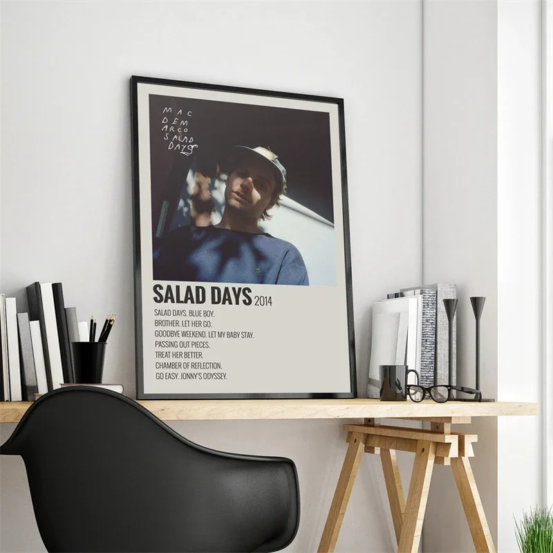 البوب روك المغني الهزلي ماك ديماركو قماش اللوحة الجمالية ألبوم الموسيقى هذا الكلب القديم مغني الراب الهيب هوب طباعة جدار ديكور فني للمنزل