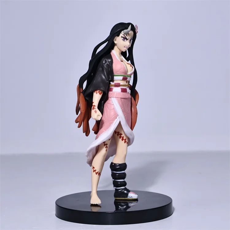 17cm Anime Dämon Slayer Kamado Nezuko Pvc Action Figur Schreibtisch Ornamente Modell Skulptur Figuren Kinder Spielzeug Junge Geburtstag Geschenk