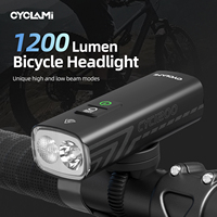 CYCLAMI 1200LM Bike Light 2500mAh High Brightness Bicycle Light Type-C Cycling Lamp Road MTB Safety Front Lights