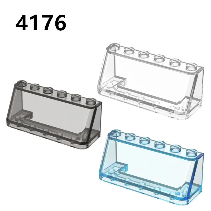 

100g 2x6x2 Car Windshield Slant Glass MOC Building Blocks 4176 Small Particle Compatible with Legoeds Modification Parts