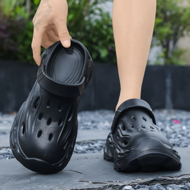 Sommer-Oberbekleidung für Herren und Damen, rutschfeste, geruchshemmende Zehensandalen mit dicker Sohle für Paare, lässige Strandpantoffeln – Detail 3