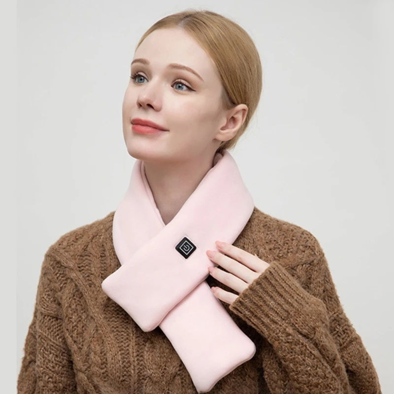 USB Powered Heated Scarf with Adjustable Temperature Cold Weather Neck Warmer Drop Shipping