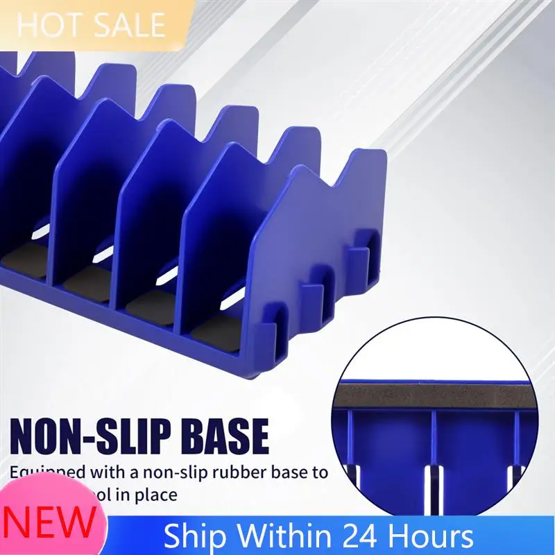 A78K New Tool Box Organizer, 10 Slots Plier Organizer Rack With Nonslip Rubber Base, Extendable Plier Holder And Cutter Shelves