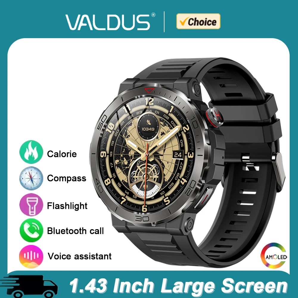 

Valdus 2025 Новые умные часы VD39 Pro для мужчин и женщин Amoled Bluetooth Call Compass Спортивные умные часы с длительным сроком службы батареи для ios Android