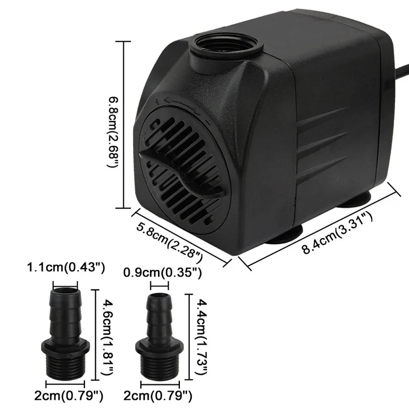 25W Ultra Quiet Water Pump 110V 220V Submersible Aquarium filter pump multi-function fountain circulation fish tank water pumps