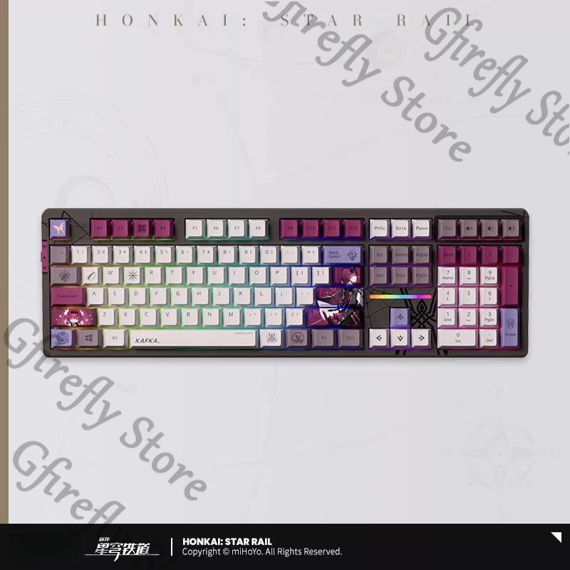 

Honkai: Star Rail Kafka Backlit Mechanical Keyboard Official Genuine Peripheral Keyboardist Keypad Cosplay Anime Otaku Boys