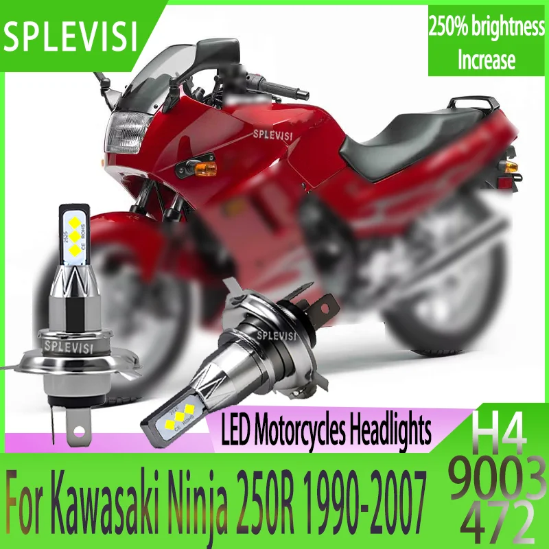 

Dust-Proof & Shockproof H4 LED Headlight - Aluminum Housing for Kawasaki Ninja 250R 1990 1991 1992 1993 1994 1995 1996 1997-2007